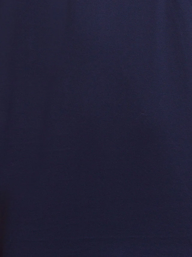 Colorplus Blue Solid Classic Fit Cotton T-Shirt - Image 7