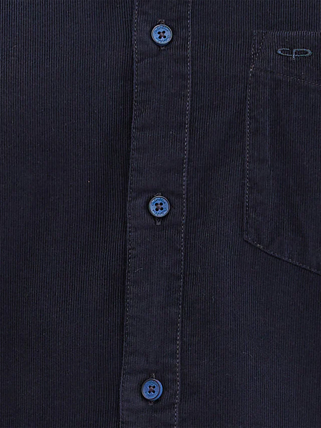 Colorplus Blue Solid Piece Dyed Regular Fit Cotton Casual Shirt - Image 7
