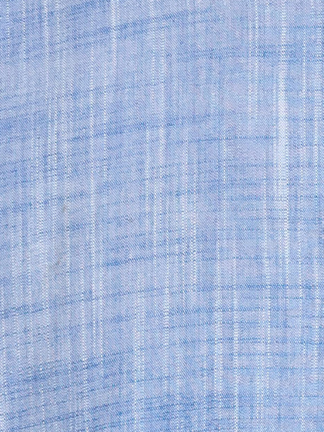 Colorplus Blue Solid Tailored Fit Half Sleeve Cotton Shirt - Image 5