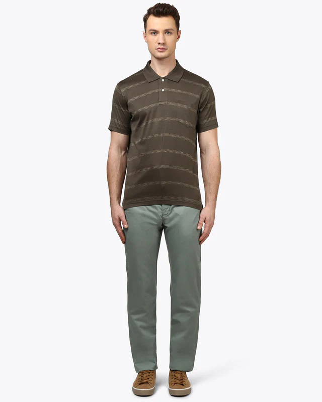 Colorplus Brown Classic Fit Cotton T-Shirt - Image 5