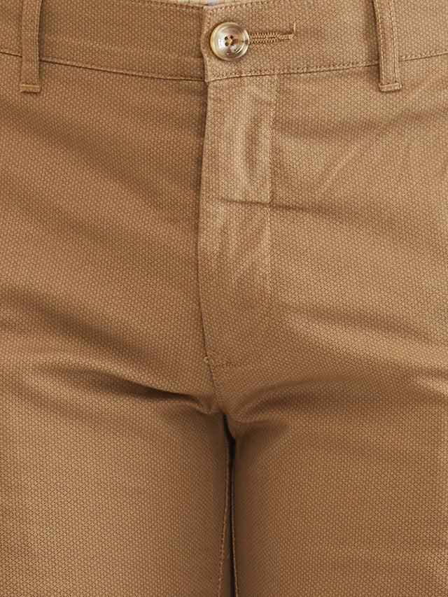 Colorplus Brown Printed Nuvo Fit Cotton Blend Trouser - Image 7