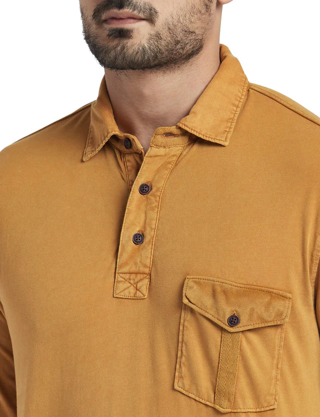 Colorplus Brown Solid Tailored Fit Cotton T-Shirt - Image 6