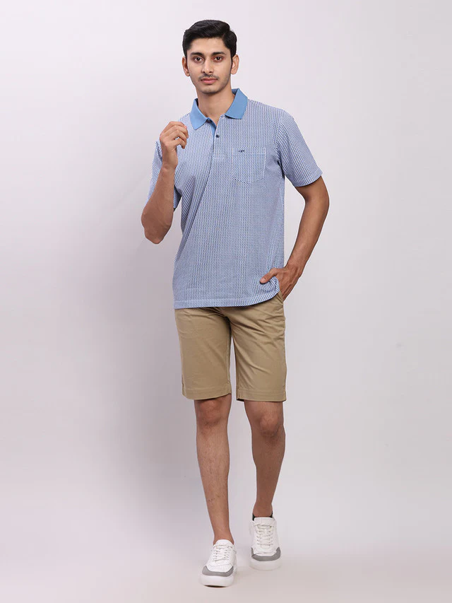 Colorplus Brown Printed Contemporary Fit Cotton Blend Shorts - Image 5