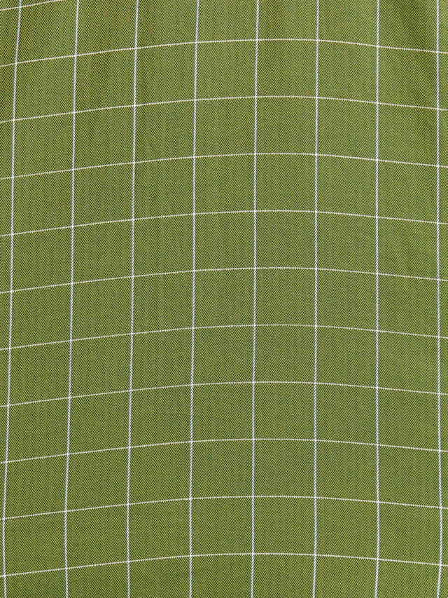 Colorplus Green Checks Contemporary Fit Cotton Casual Shirt - Image 7
