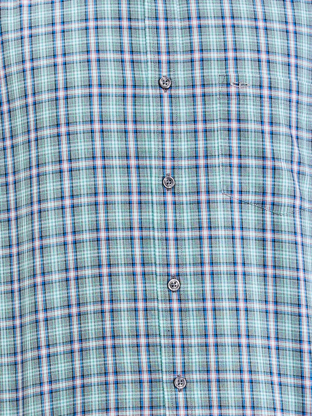 Colorplus Men Green Regular Fit Checks Casual Shirt - Image 7