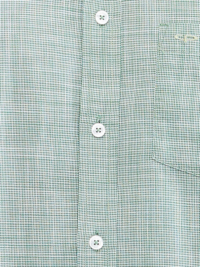 Colorplus Green Checks Tailored Fit Cotton Casual Shirt - Image 7