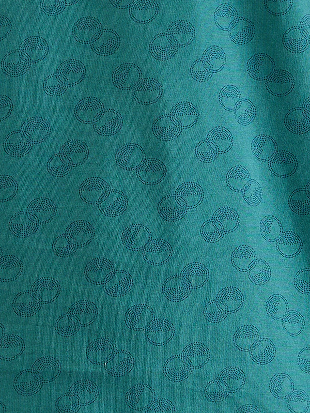Colorplus Green Printed Regular Fit Cotton T-Shirt - Image 8