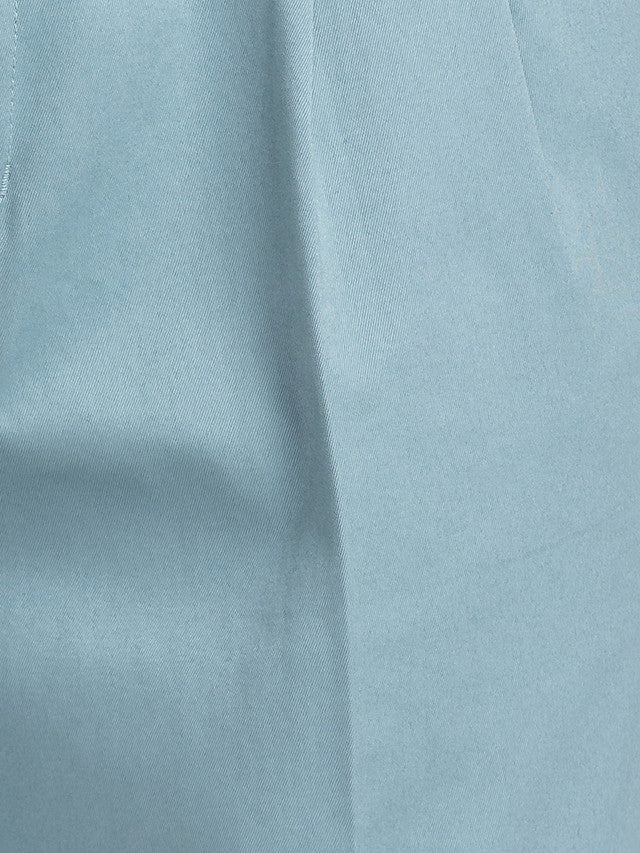 Colorplus Blue Solid Piece Dyed Custom Fit Cotton Trouser - Image 7