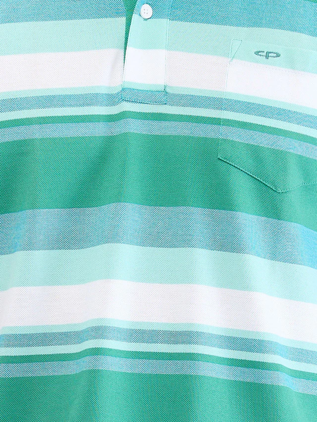 Colorplus Green Stripe Classic Fit Cotton T-Shirt - Image 7