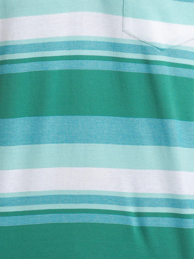 Colorplus Green Stripe Tailored Fit Cotton T-Shirt - Image 7