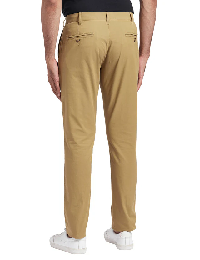 Colorplus Khaki Solid Nuvo Fit Cotton Blend Trouser - Image 4