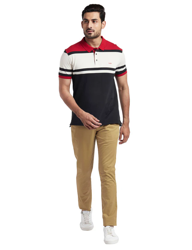 Colorplus Khaki Solid Nuvo Fit Cotton Blend Trouser - Image 5