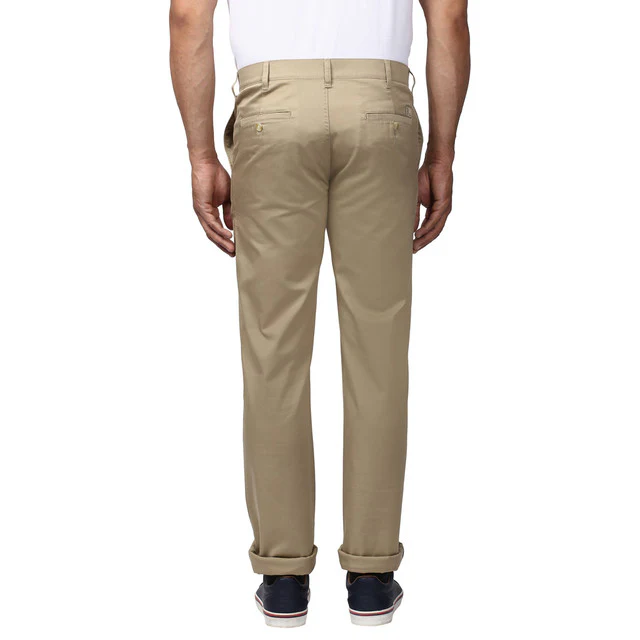 Colorplus Khaki Tailored Fit Cotton Trouser - Image 4
