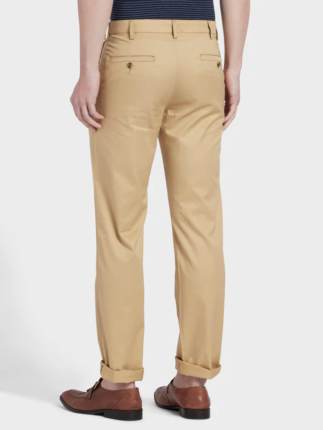 Colorplus Men Beige Tailored Fit Trouser - Image 4