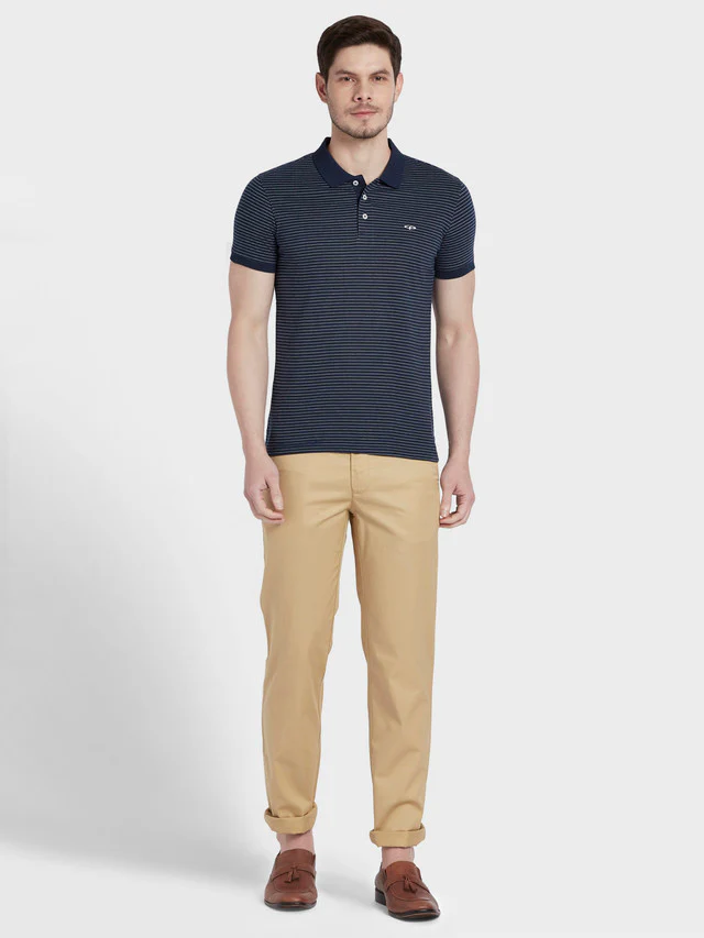 Colorplus Men Beige Tailored Fit Trouser - Image 5
