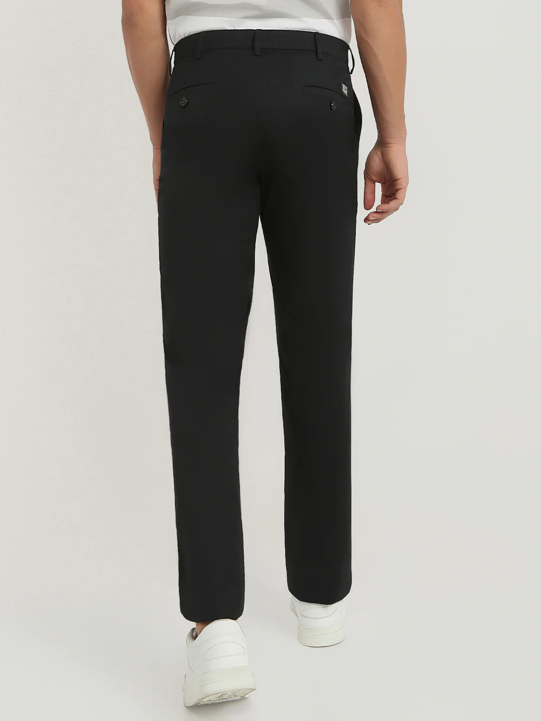 Colorplus Men Black Twill Regular Fit Cotton Trouser - Image 4