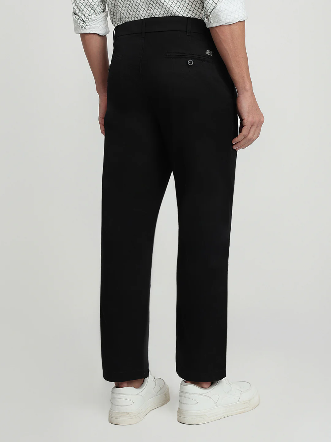 Colorplus Men Black Twill Regular Fit Cotton Trouser - Image 4