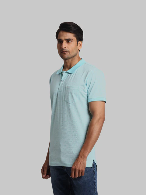 Colorplus Men Blue Printed Regular Fit Cotton T-Shirt - Image 3