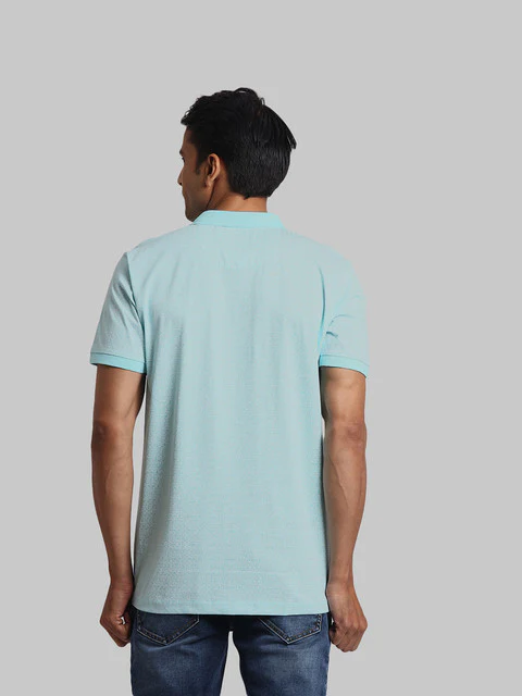 Colorplus Men Blue Printed Regular Fit Cotton T-Shirt - Image 4
