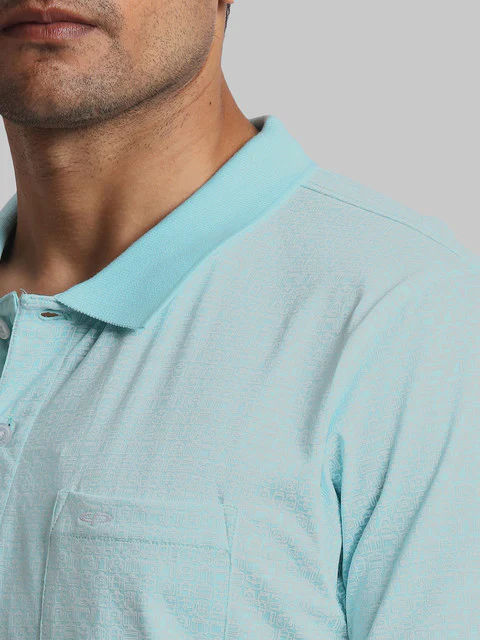 Colorplus Men Blue Printed Regular Fit Cotton T-Shirt - Image 6