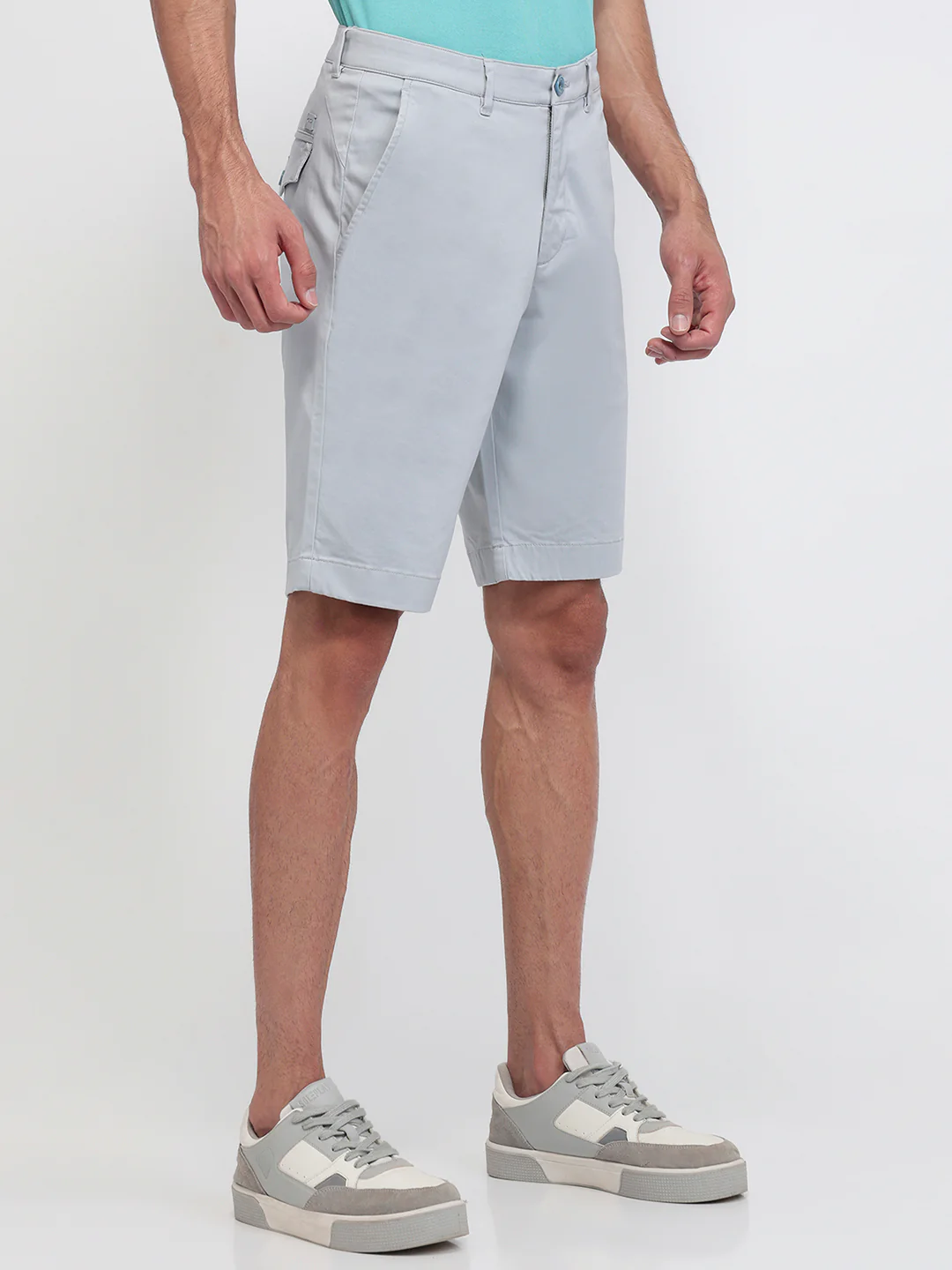 Colorplus Men Blue Regular Fit Satin Shorts - Image 3