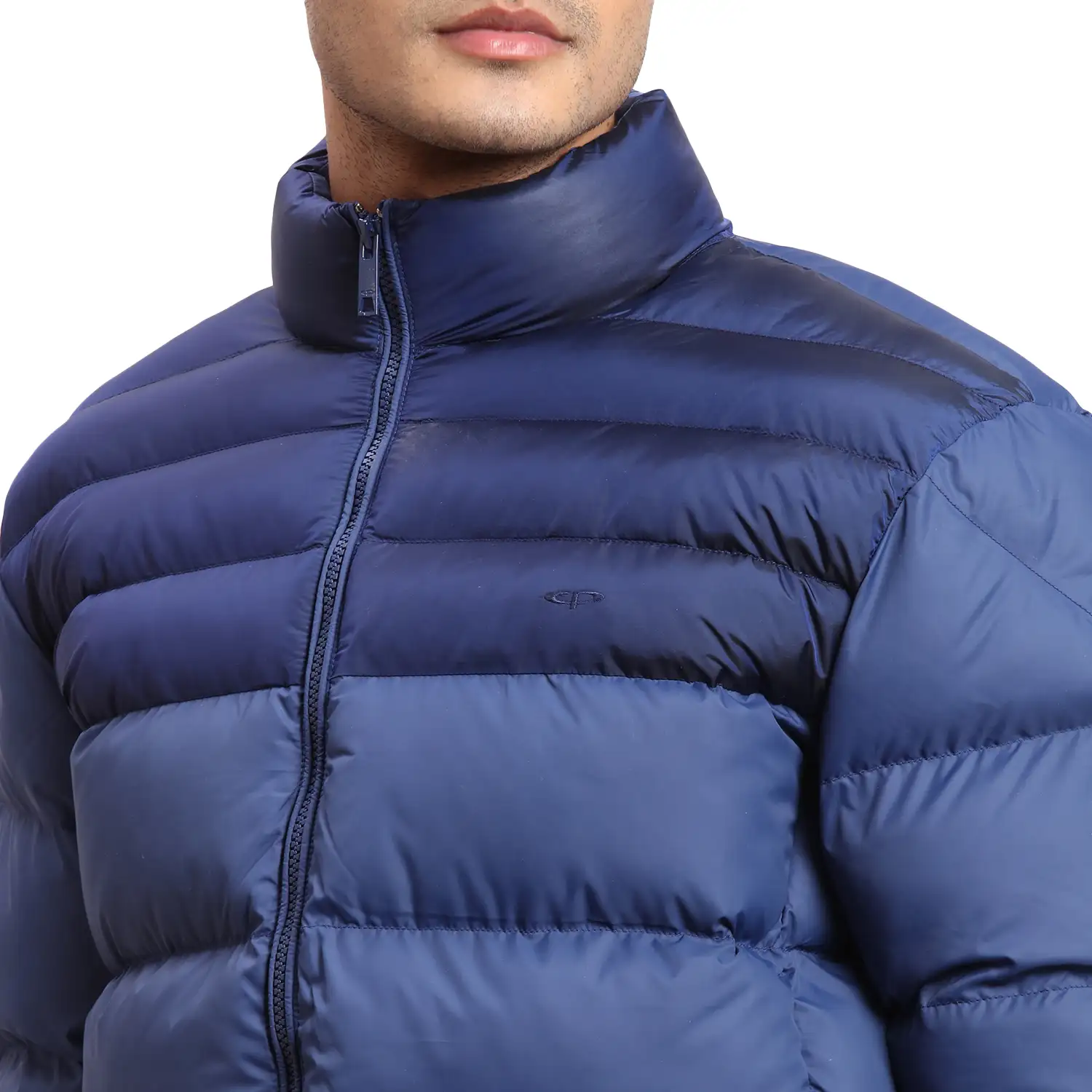 Colorplus Men Blue Solid Regular Fit Polyester Bomber Jacket - Image 6