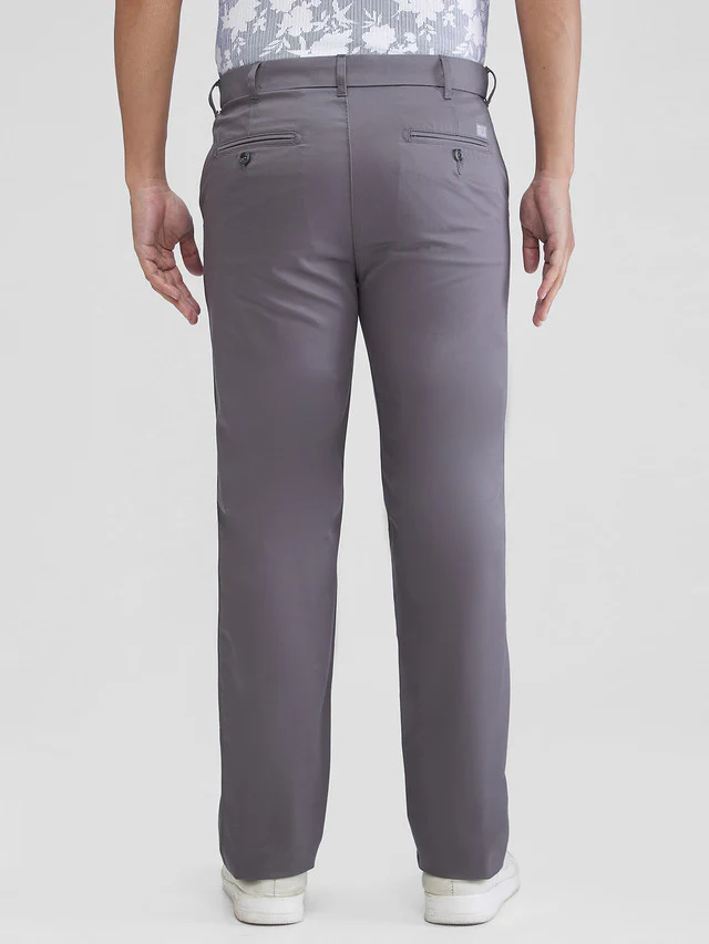 Colorplus Men Blue Solid Regular Fit Trouser - Image 5