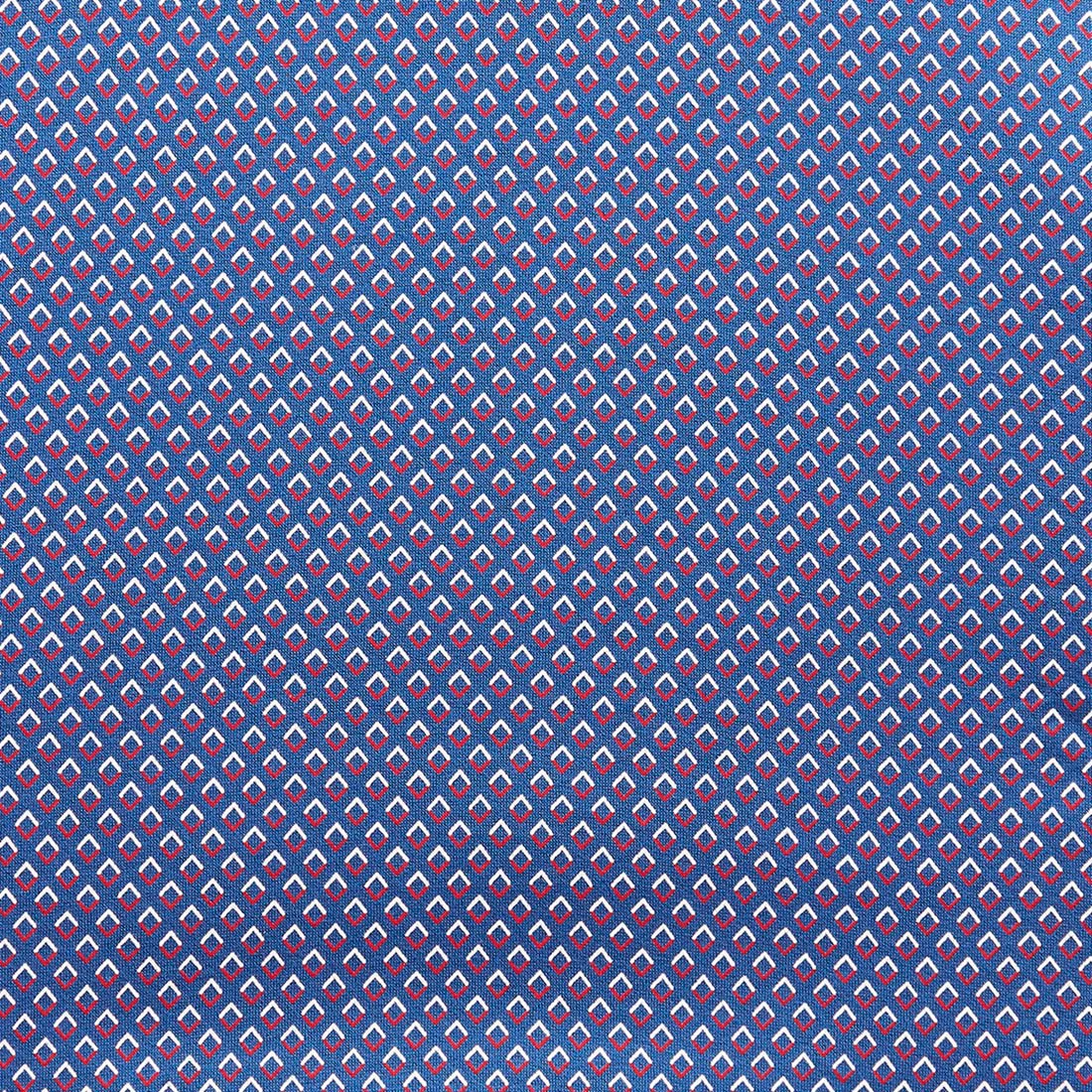 ColorPlus Men Blue Tailored Fit Printed Cotton Half Sleeve Polo Collar T-Shirt - Image 7