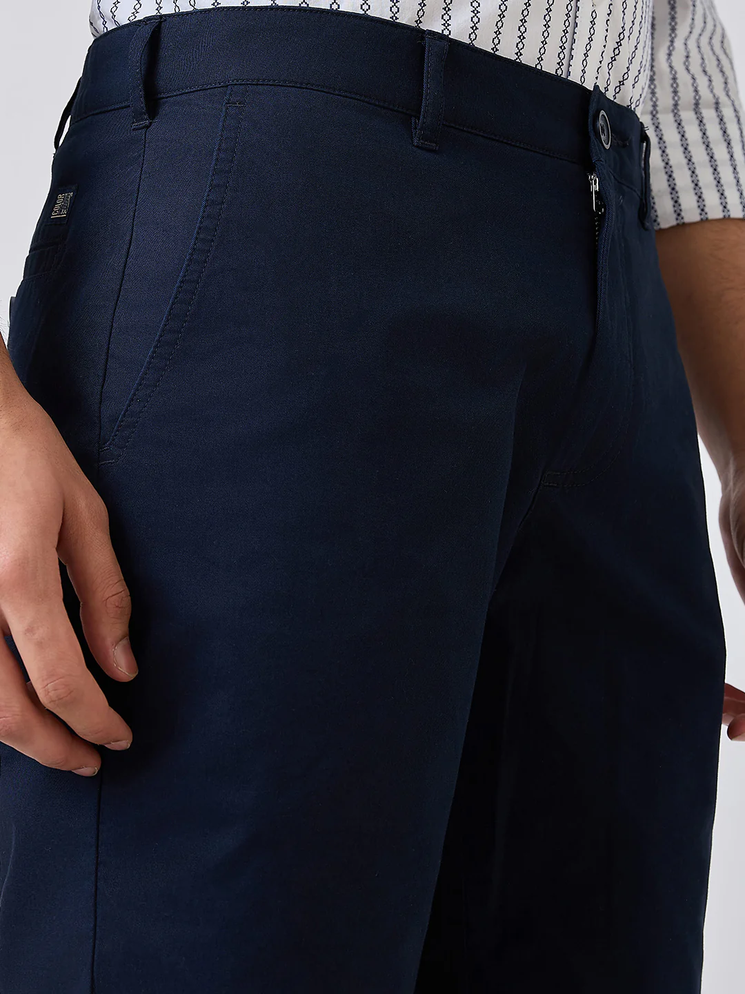 Colorplus Men Blue Twill Regular Fit Cotton Blend Shorts - Image 7
