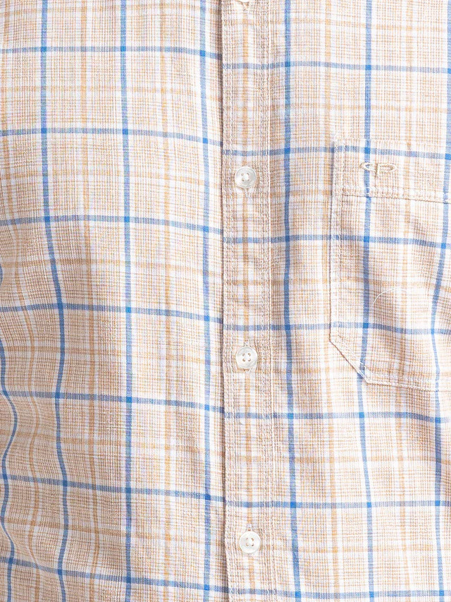 Colorplus Men Brown Checkered Contemporary Fit Full Sleeve Shirt - Image 7
