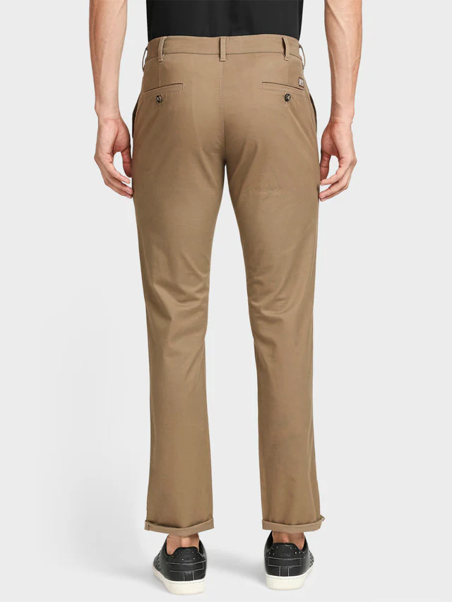 Colorplus Men Brown Solid Contemporary Fit Trouser - Image 4