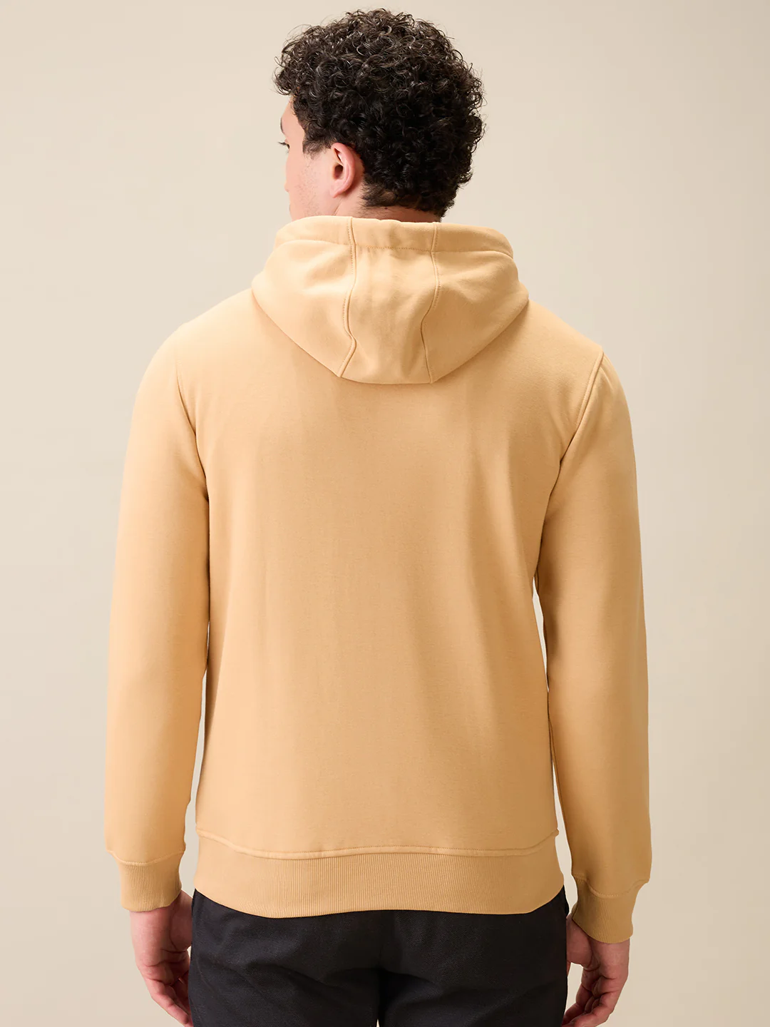 Colorplus Men Brown Solid Regular Fit Cotton Blend Full Sleeve Sweatshirt - Image 4