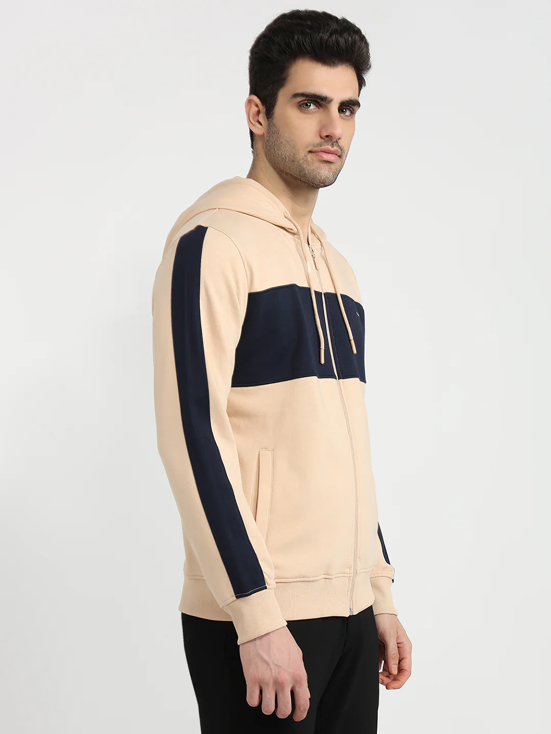Colorplus Men Brown Solid Regular Fit Cotton Blend Sweatshirt - Image 3