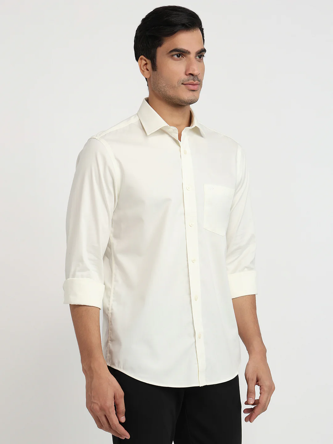 Colorplus Men Brown Solid Regular Fit Cotton Shirt - Image 3