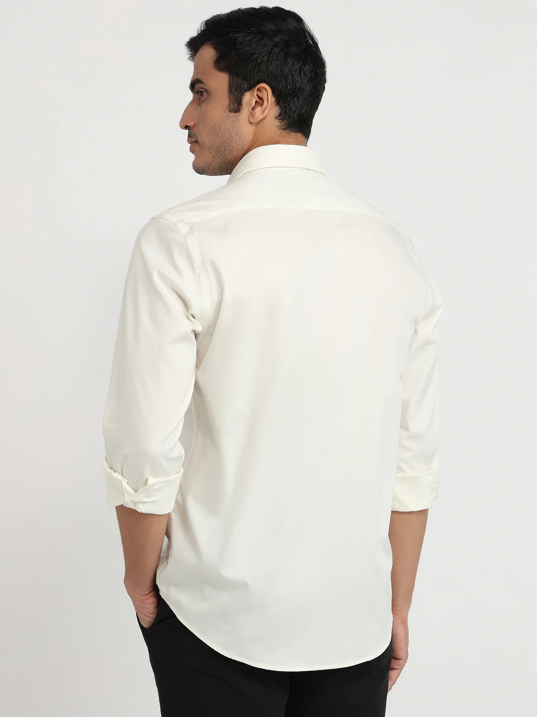 Colorplus Men Brown Solid Regular Fit Cotton Shirt - Image 4