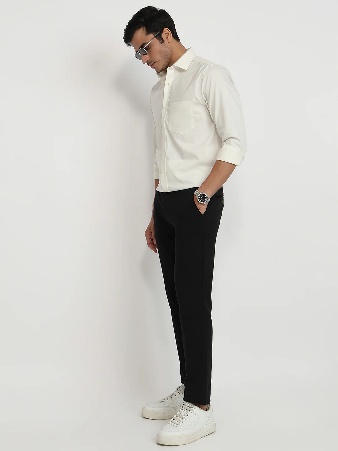 Colorplus Men Brown Solid Regular Fit Cotton Shirt - Image 5
