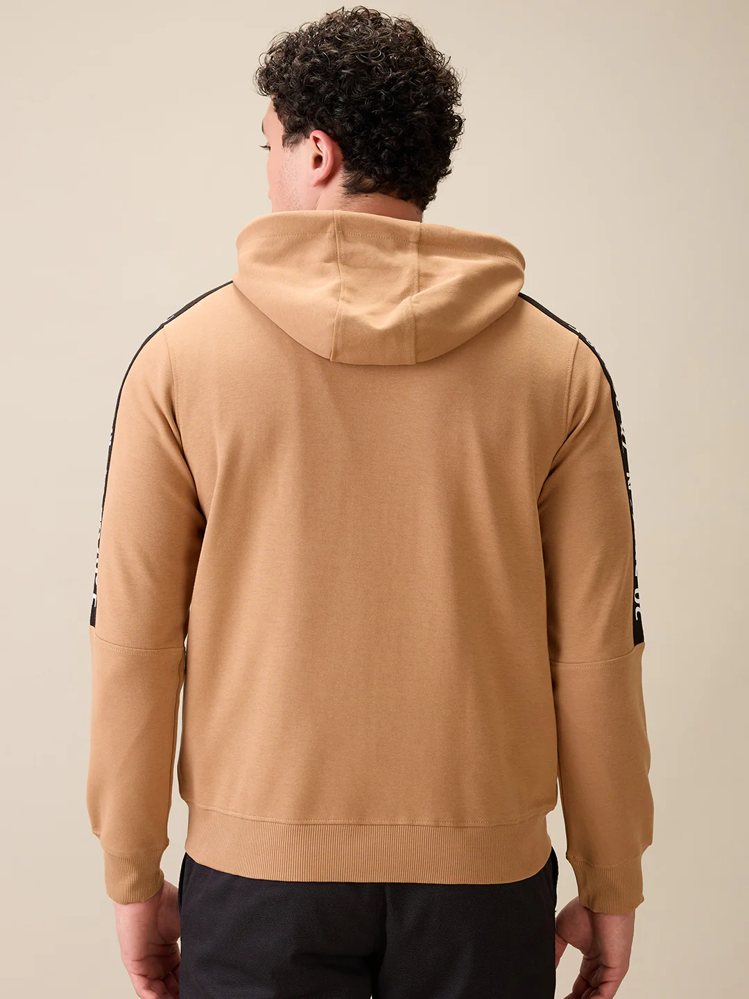 Colorplus Men Brown Solid Regular Fit Polyester Blend Full Sleeve Sweatshirt - Image 4