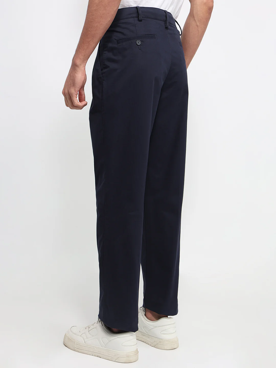 Colorplus Men Comfort Fit Twill Pattern Cotton Blend Double Pleat Trouser - Image 4