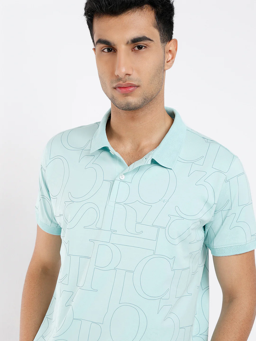 Colorplus Men Green Printed Regular Fit Cotton Blend T-Shirt - Image 6