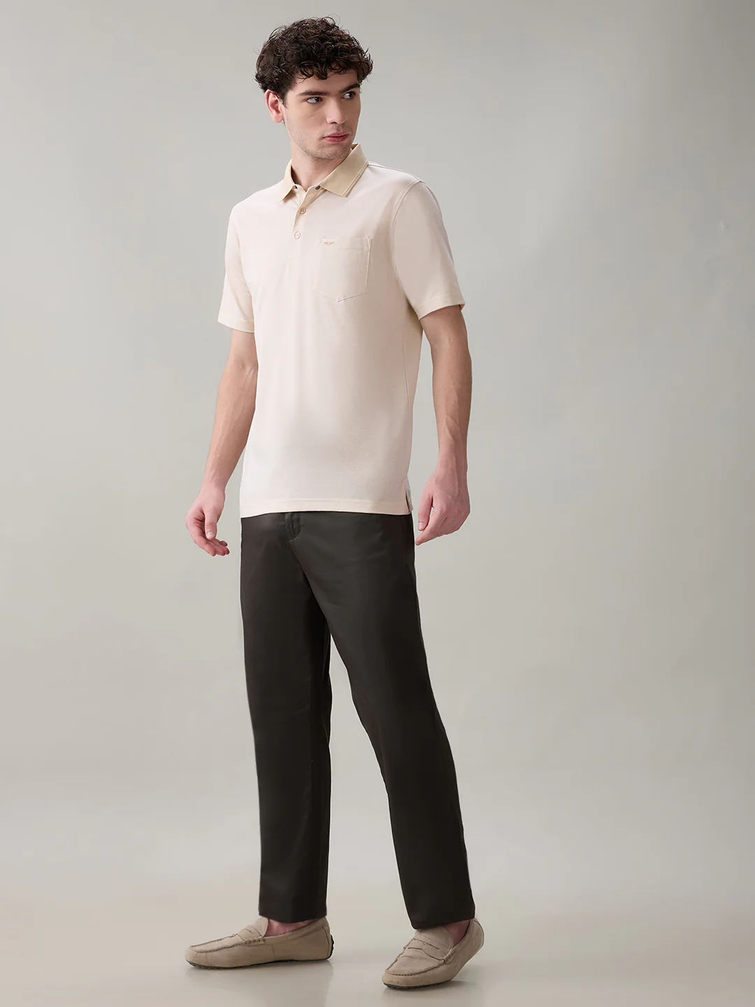 Colorplus Men Green Twill Regular Fit Cotton Trouser - Image 5