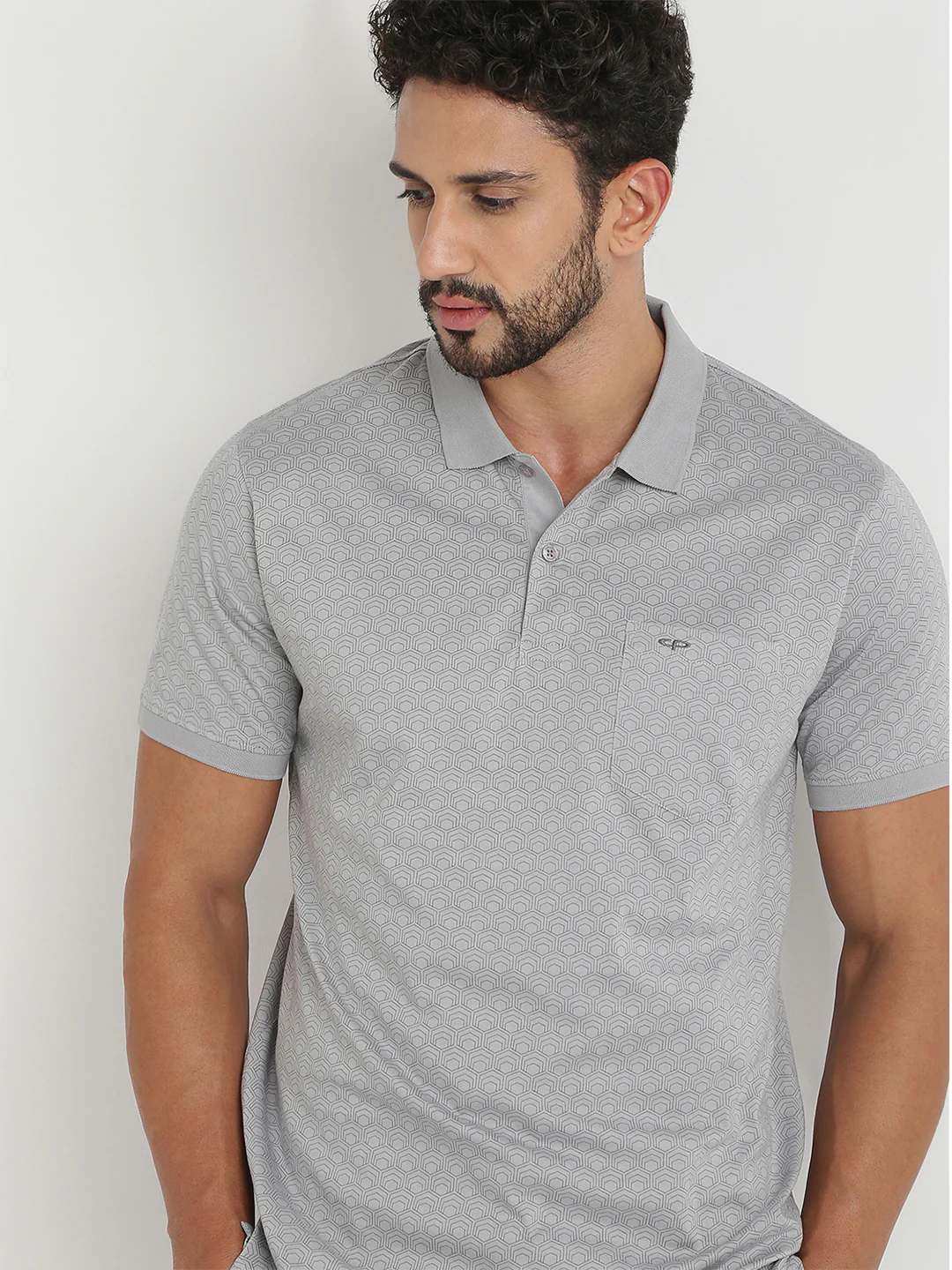 Colorplus Men Grey Print Regular Fit Cotton T-Shirt - Image 6