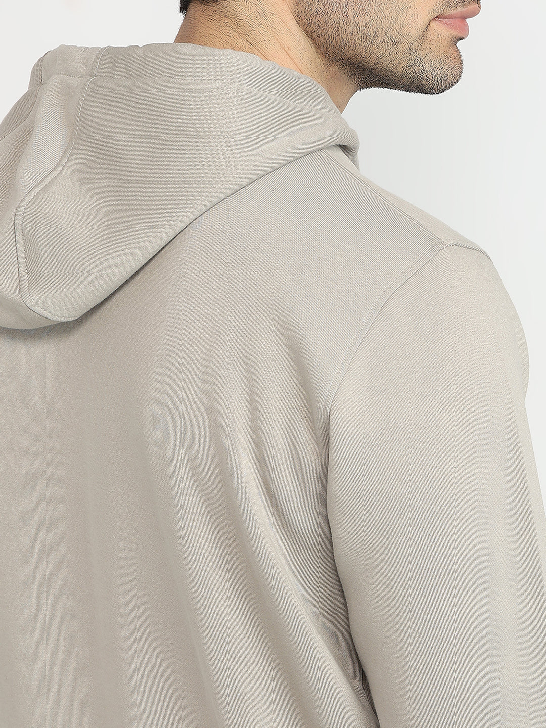 Colorplus Men Grey Solid Regular Fit Cotton Blend Sweatshirt - Image 7