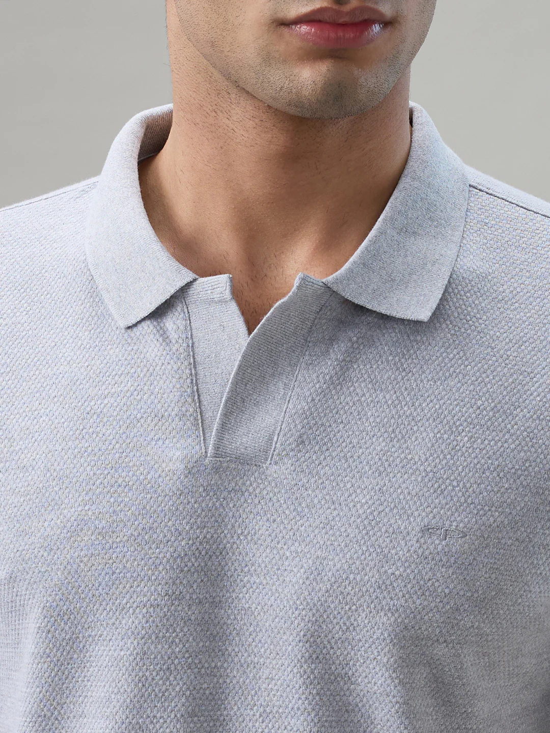 Colorplus Men Grey Solid Regular Fit Cotton T-Shirt - Image 6