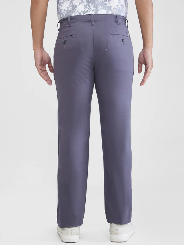 Colorplus Men Grey Solid Regular Fit Trouser - Image 5