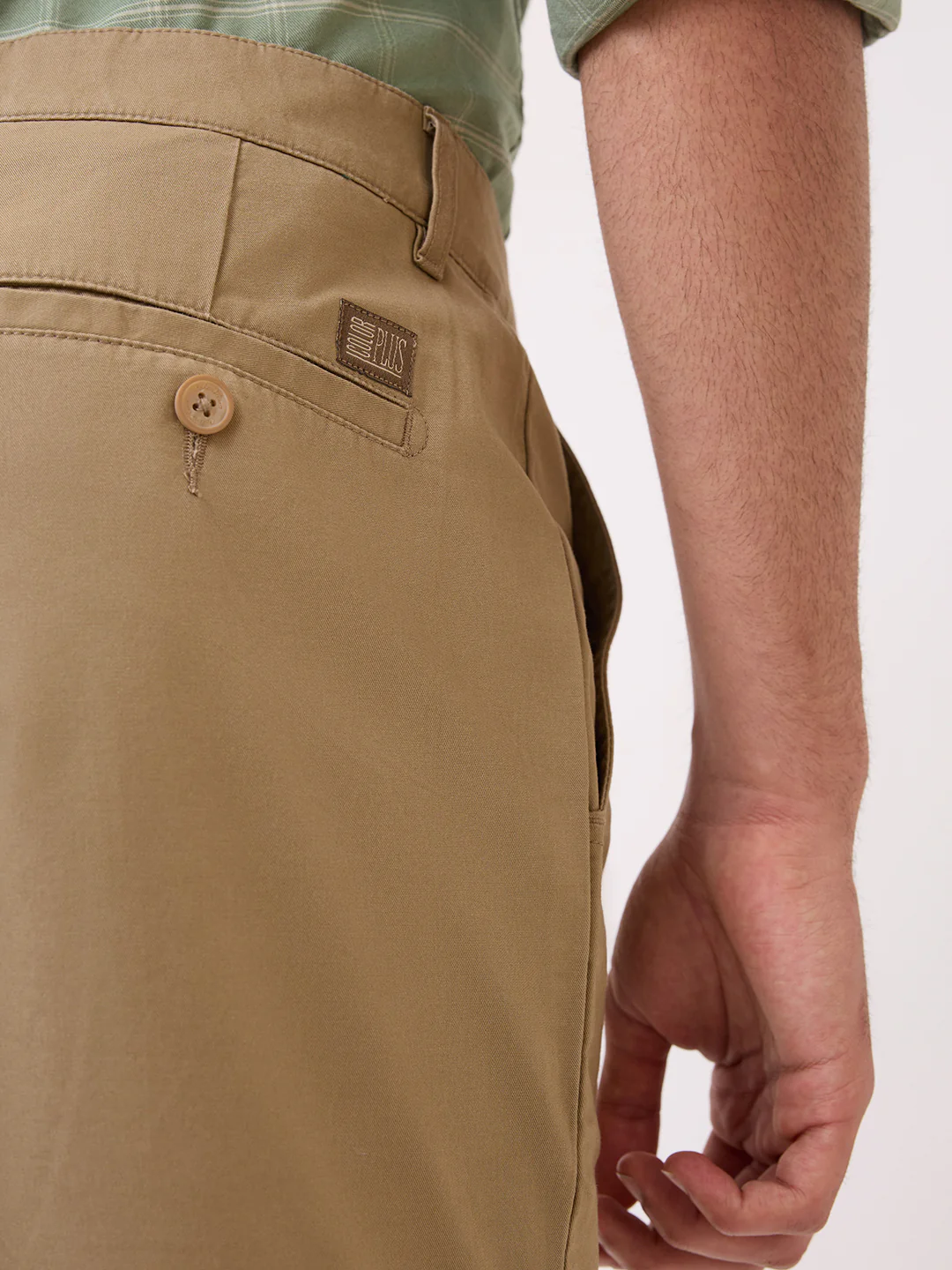 Colorplus Men Khaki Twill Regular Fit Cotton Blend Shorts - Image 8