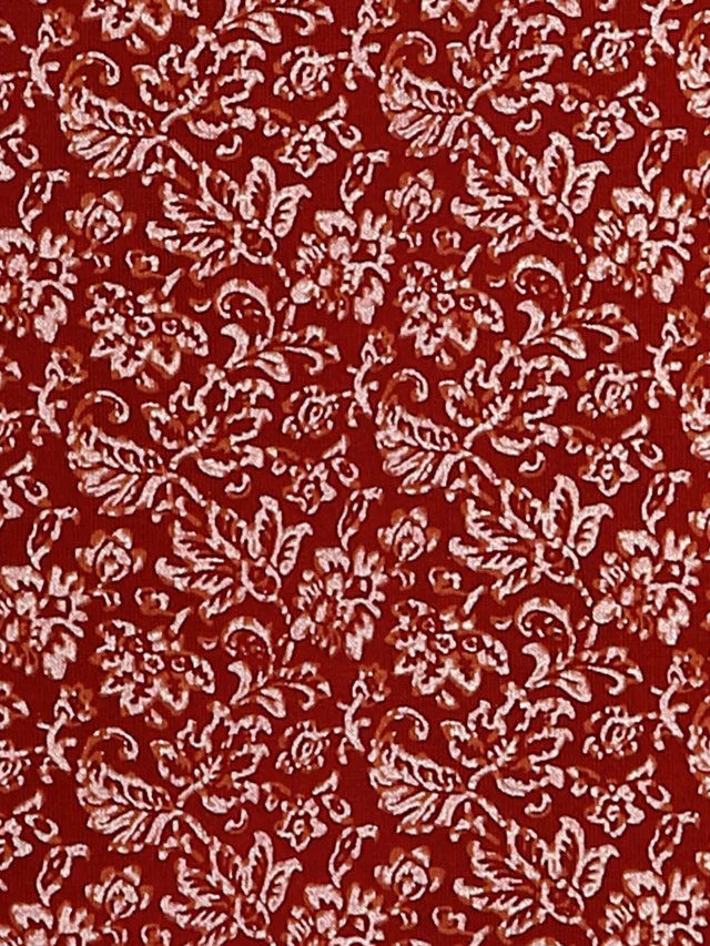 Colorplus Men Maroon Printed Classic Fit Half Sleeve Polo Neck T-Shirt - Image 7