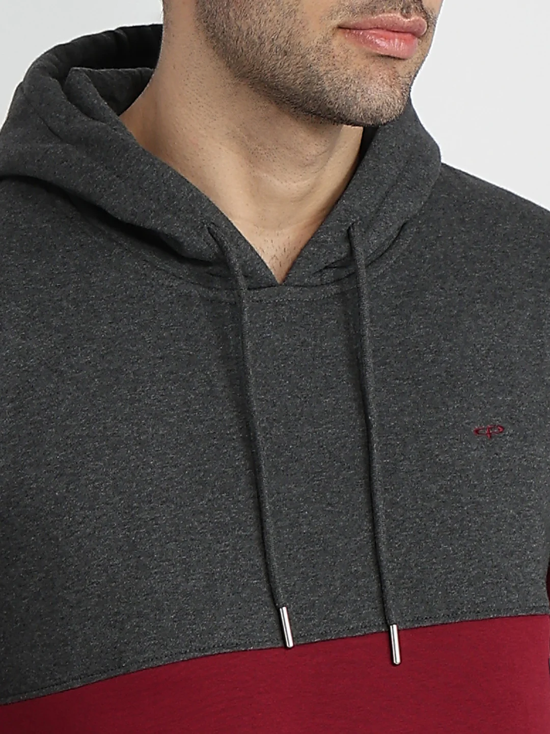 Colorplus Men Maroon Solid Regular Fit Cotton Blend Sweatshirt - Image 6