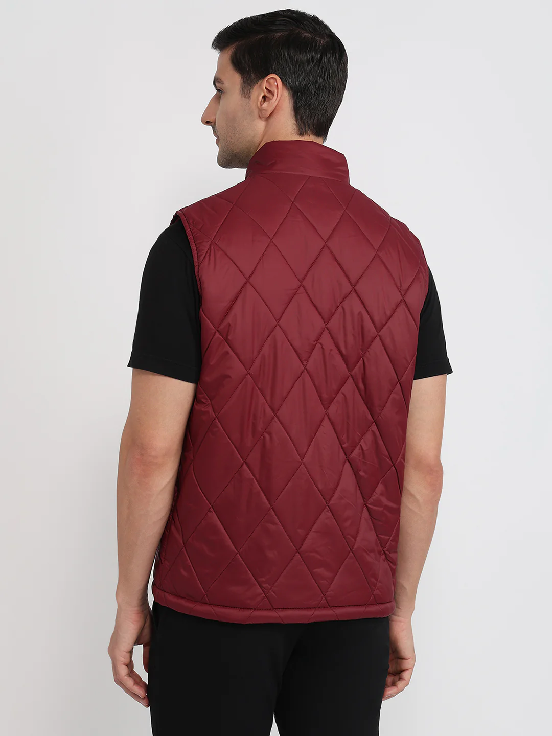 Colorplus Men Maroon Solid Regular Fit Polyester Jacket - Image 4