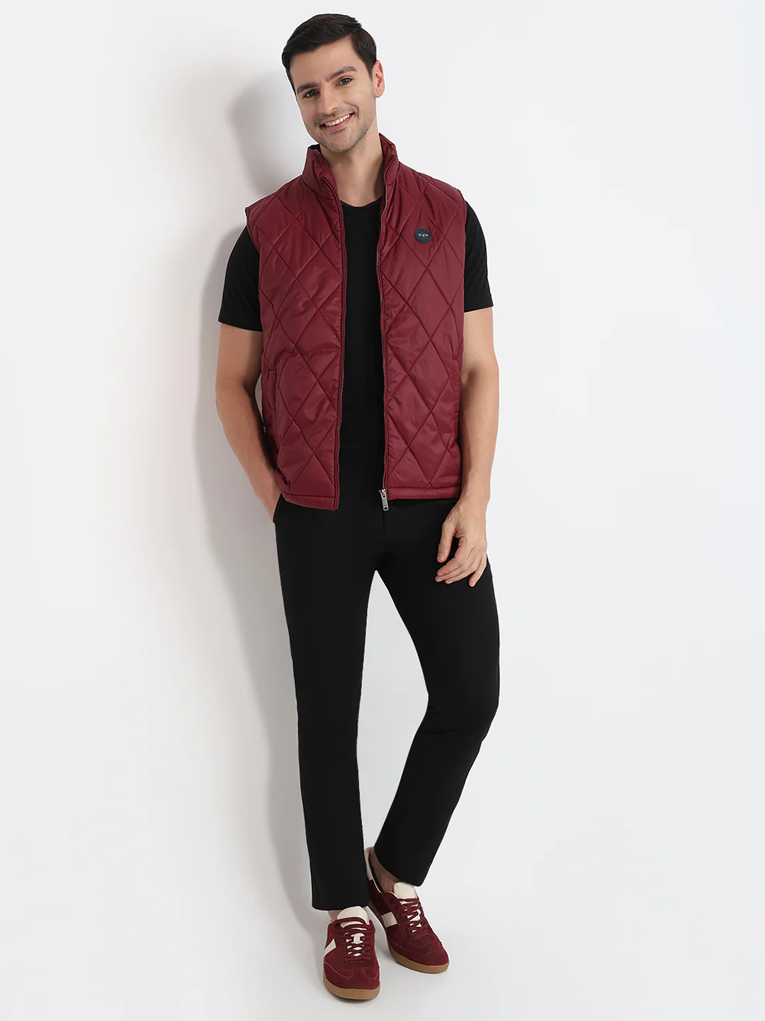 Colorplus Men Maroon Solid Regular Fit Polyester Jacket - Image 5