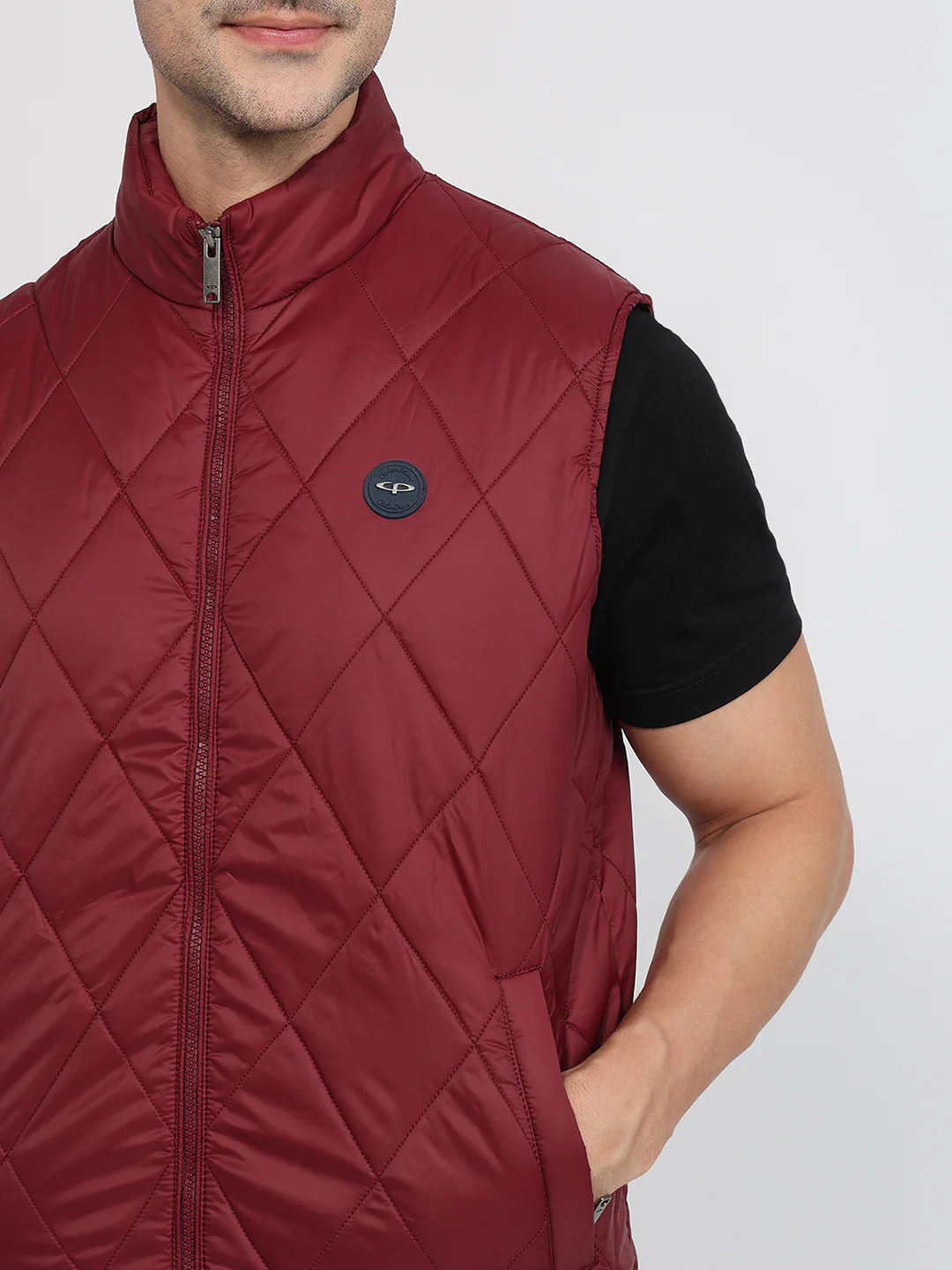 Colorplus Men Maroon Solid Regular Fit Polyester Jacket - Image 6
